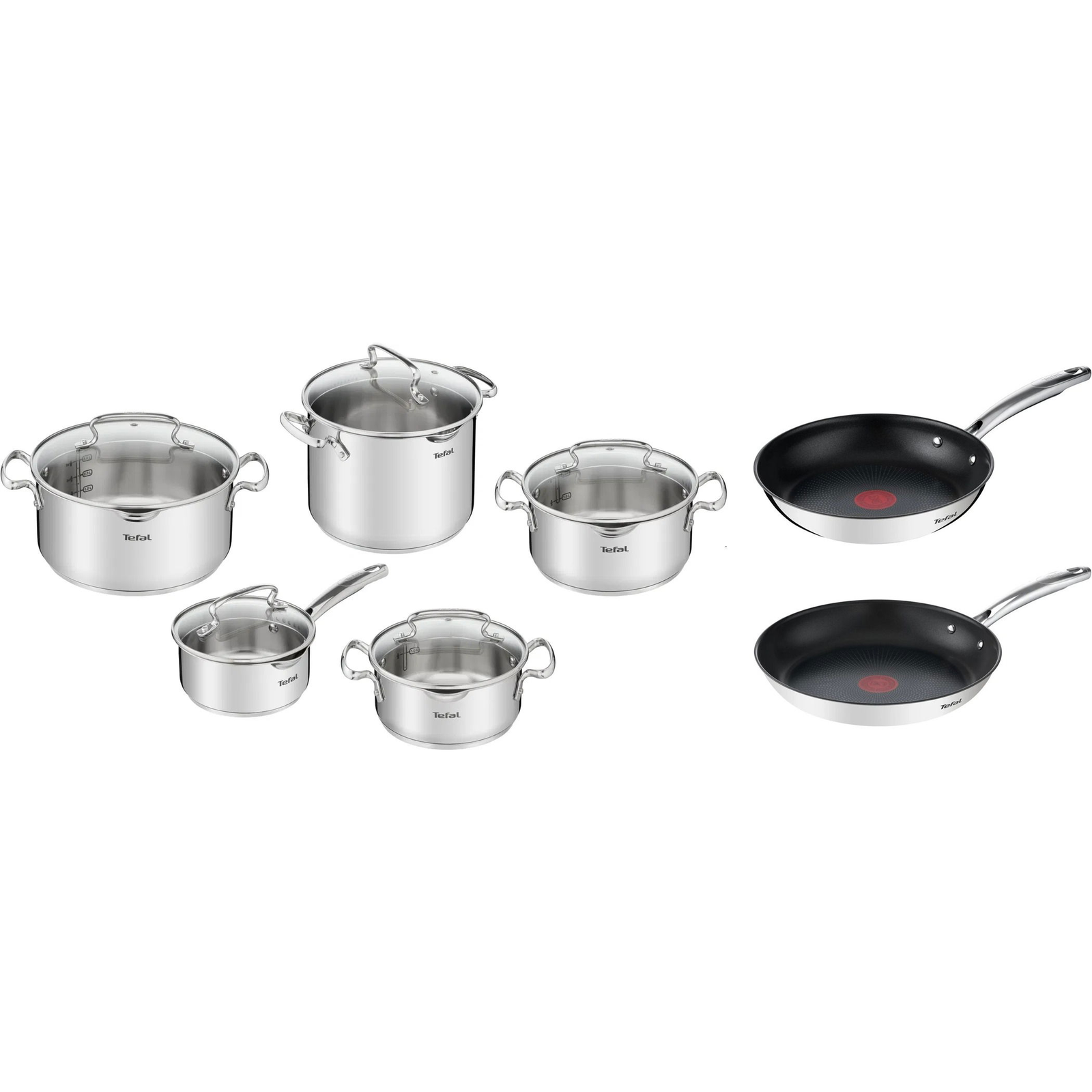 Tefal DUETTO+ edénykészlet 10 darab + 2 darab serpenyő 24 + 28 cm (TEFBUN01)