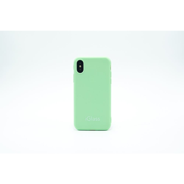 iGlass Case iPhone XS tok világos zöld (IPXs-Vilagoszold)