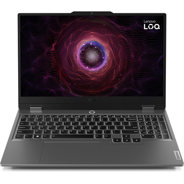 Lenovo LOQ 15ARP9 AMD Ryzen™ 5 7235HS Computer portatile 39,6 cm (15.6") Full HD 12 GB DDR5-SDRAM 512 GB SSD NVIDIA GeForce RTX 4050 Wi-Fi 6 (802.11ax) Windows 11 Home Inglese US Grigio