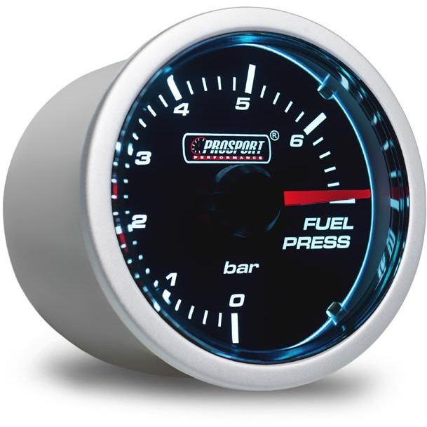 Prosport Performance Füst sorozatú ébresztőóra, üzemanyagnyomás-mérő (216BFWAFPSM-BAR)