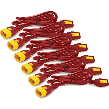 APC AP8702S-WWX340 cavo di alimentazione Rosso 0,61 m Accoppiatore C13 Accoppiatore C14