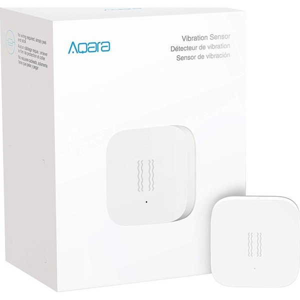 Aqara - Sensor De Vibración Inteligente, Detecta Si Un Objeto Se Ha Movido, Compatible Con Alexa, Con Conexión Zigbee