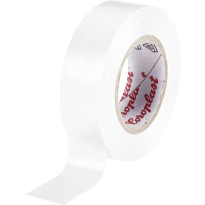 PVC elektromos szigetelő szalag (H x Sz) 25 m x 15 mm, fehér PVC 302 Coroplast, tartalom: 1 tekercs (302-25-WH)