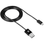 Canyon Lightning apa - USB 2.0-A apa Adat- és töltőkábel 1m - Fekete