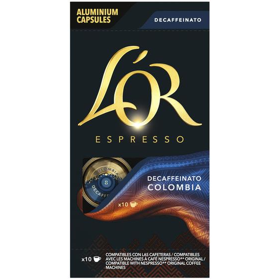 L'OR Espresso Colombia Decaffeinato - 10 kapszula Nespresso®* Original kompatibilis (4091326)