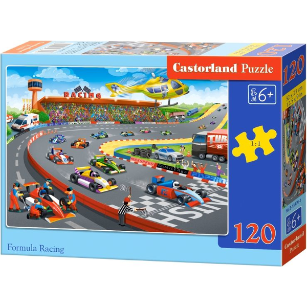 Castorland Formula Racing 120 pcs Kirakós játék 120 db Rajzfilmek