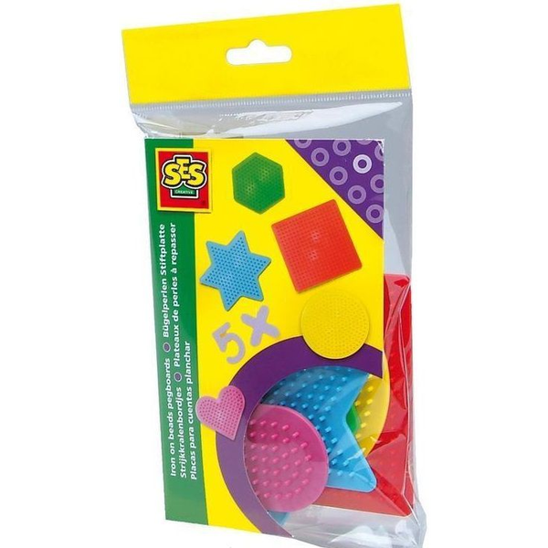 SES Creative Beedz SES Children's Pack of 5 Pegboards Pannello forato