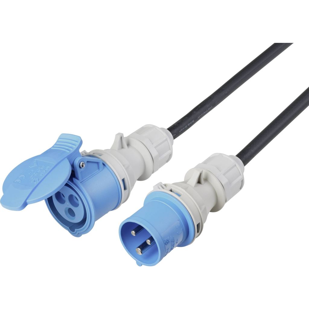 Sygonix SY-5244052 Áram Hosszabbítókábel 16 A Fekete 10 m Kültérre alkalmas (SY-5244052)