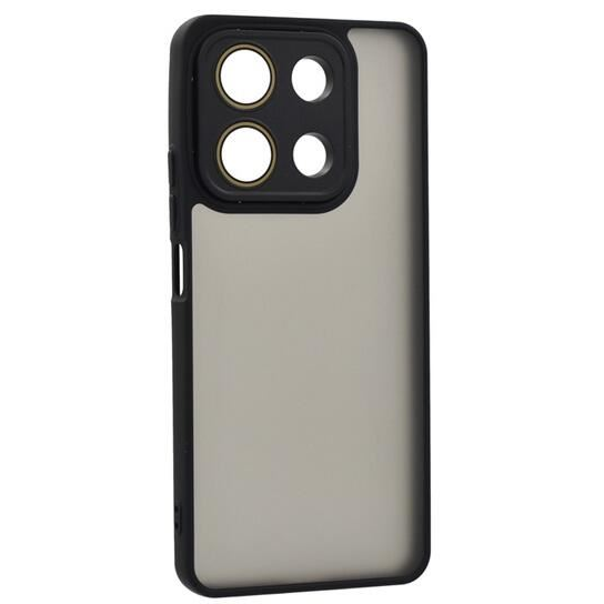Gigapack Xiaomi Redmi Note 13 4G szilikon tok akril hátlappal fekete (GP-154188) (GP-154188)