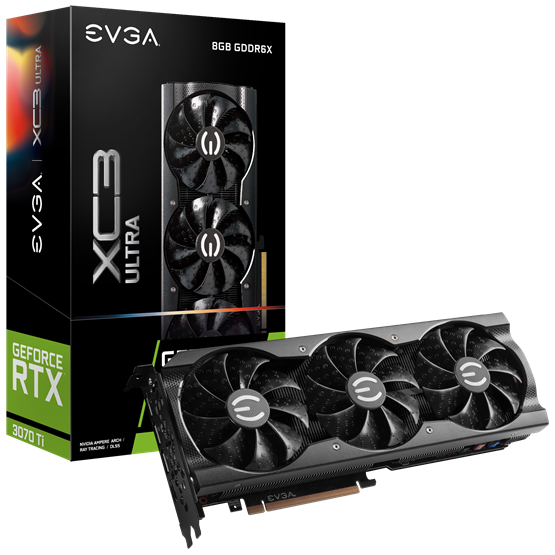 VGA EVGA NVIDIA RTX 3070 Ti 8GB GDDR6X - GeForce RTX 3070 Ti XC3 ULTRA GAMING