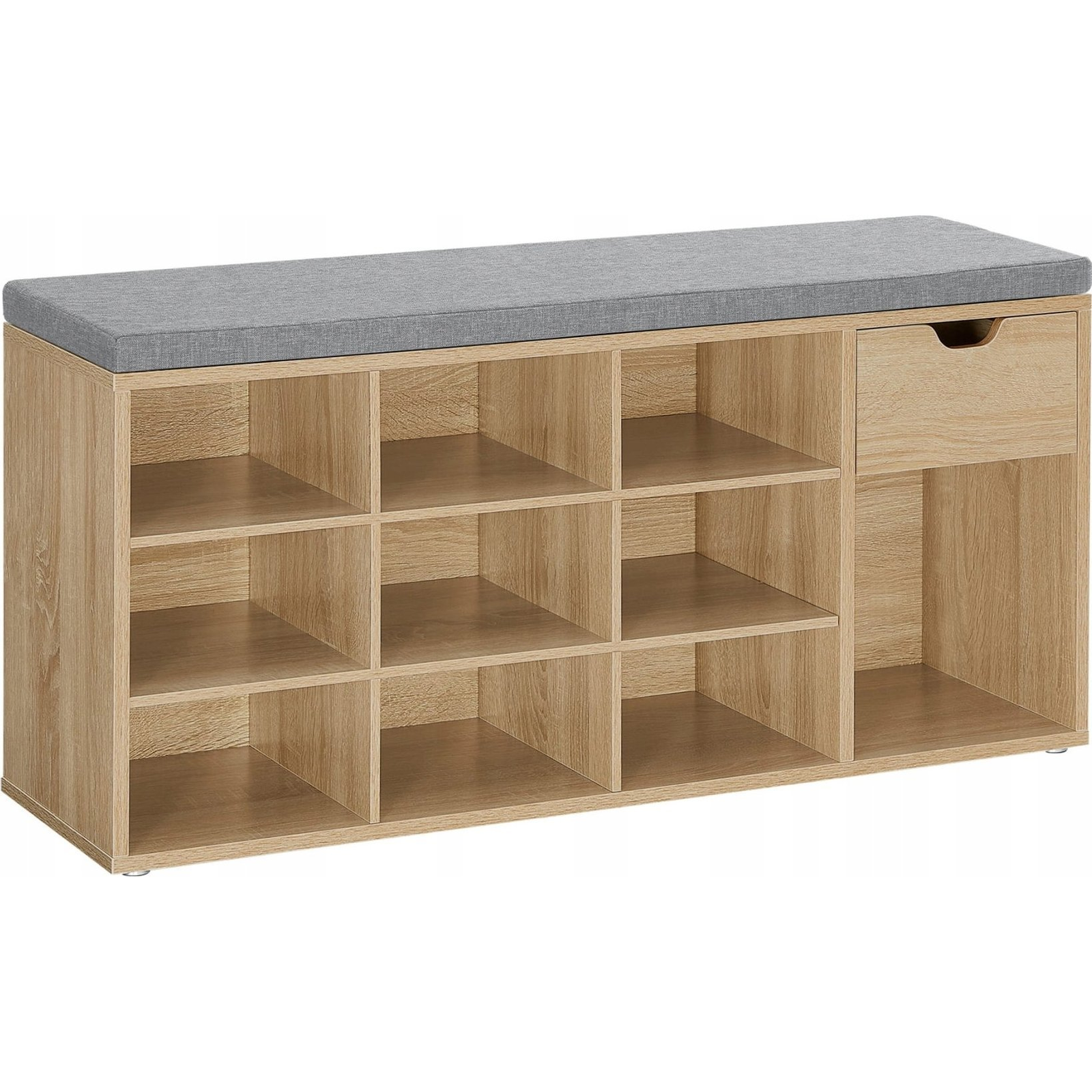 Cipőszekrény Ülőkével - Sonoma - LHS024W11 (model_2856_1)