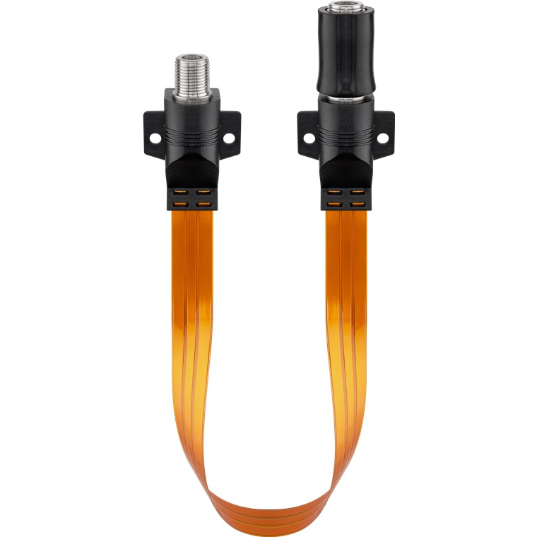 Goobay 71408 Type-F antenna hosszabbító kábel 0.2m - Narancs (71408)