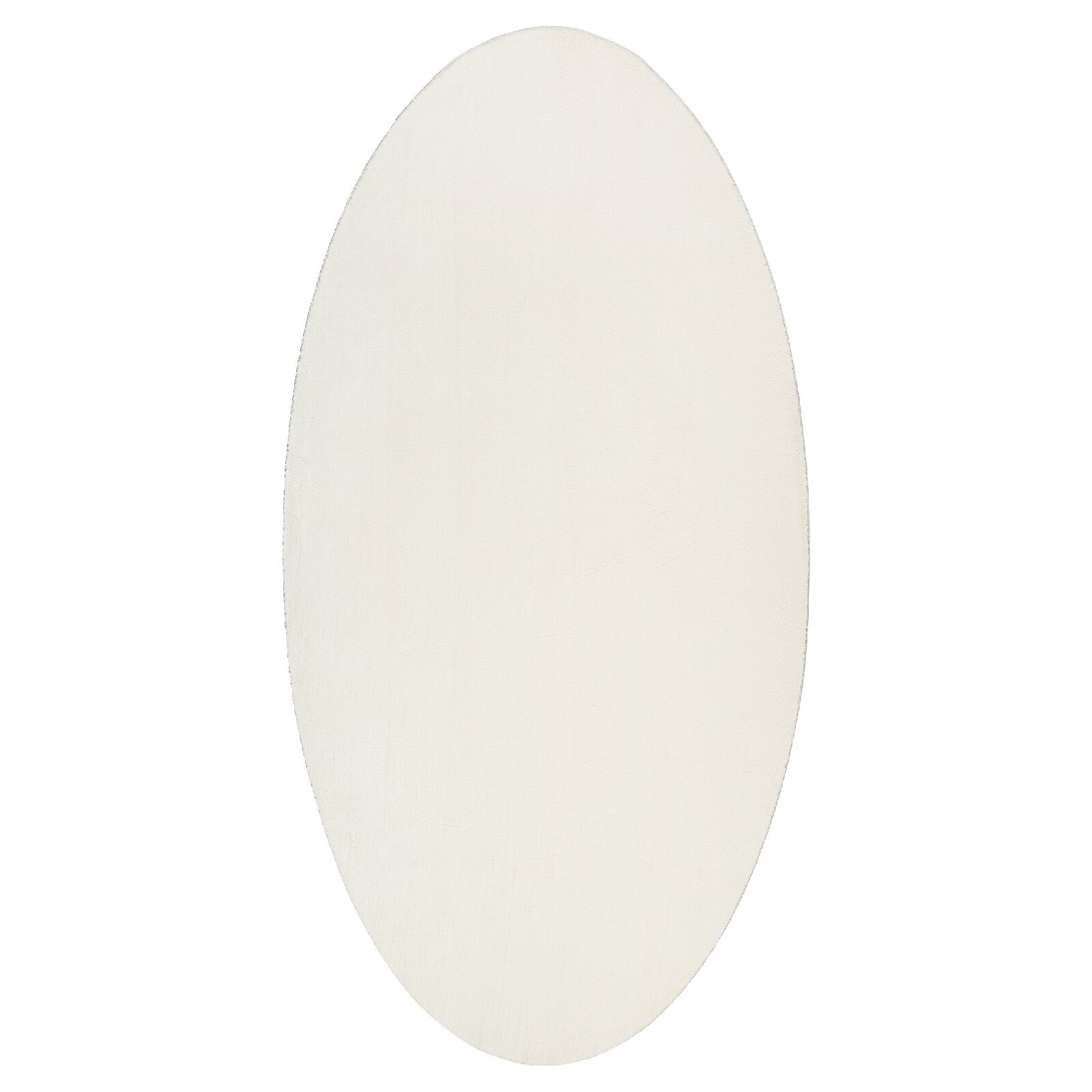 Szőnyegek Krém Gyapjú 100 x 200 cm Területszőnyeg Ovális (4103622)