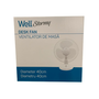 Well FAN-DESK-STORMY-WL Asztali ventillátor Ø 40cm - Fehér