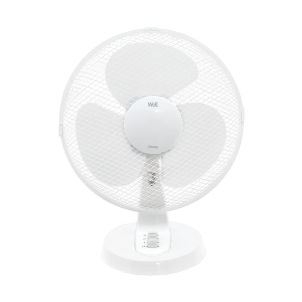 Well FAN-DESK-STORMY-WL Asztali ventillátor Ø 40cm - Fehér