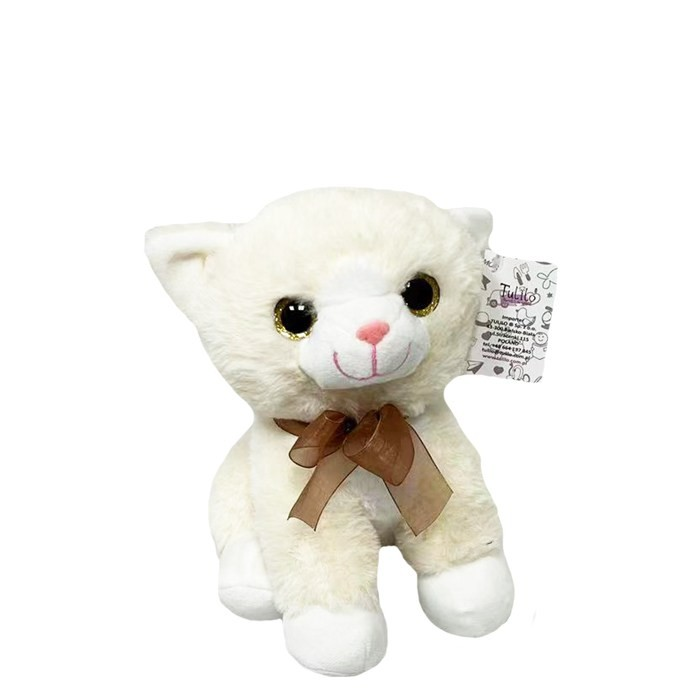 Tulilo Kitty Cica plüss figura krém - 23 cm (9257)