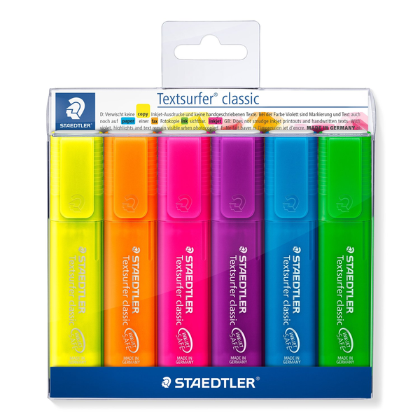 STAEDTLER Textmarker Textsurfer clas 6St Etui