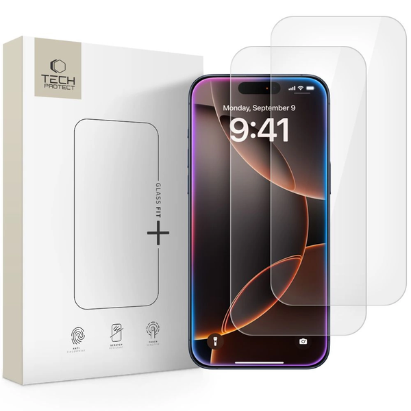 Tvrdené sklo Tech-Protect 2,5D pre iPhone 16 Pro Max / 17 Pro Max 2 ks