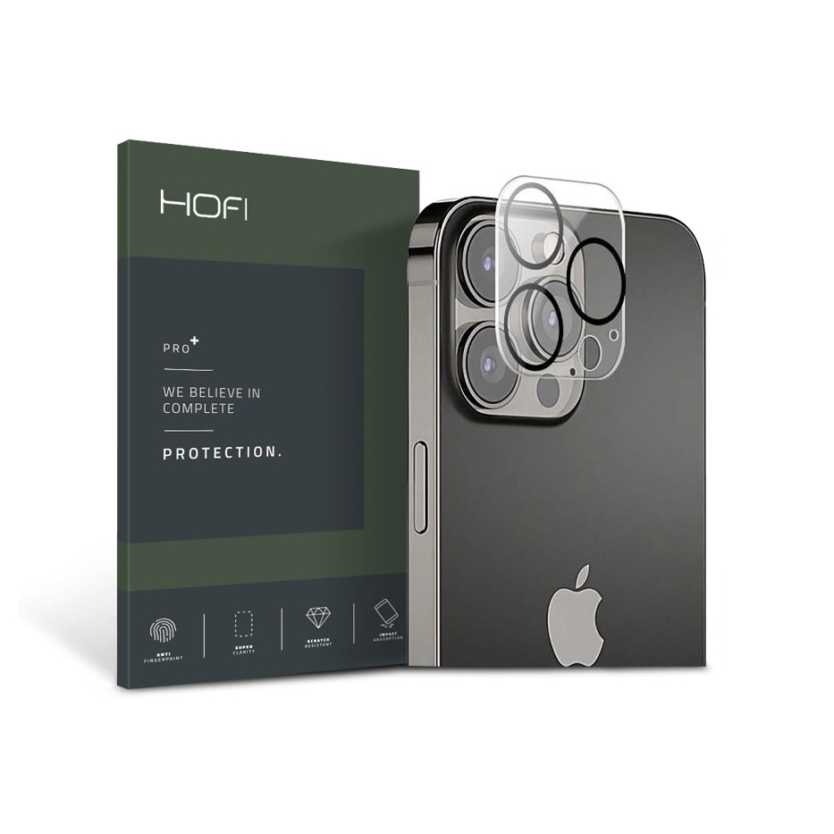HOFI Cam Pro+ hátsó kameralencse védő edzett üveg - Apple iPhone 13 Pro/13 Pro Max - transparent (FN0257)