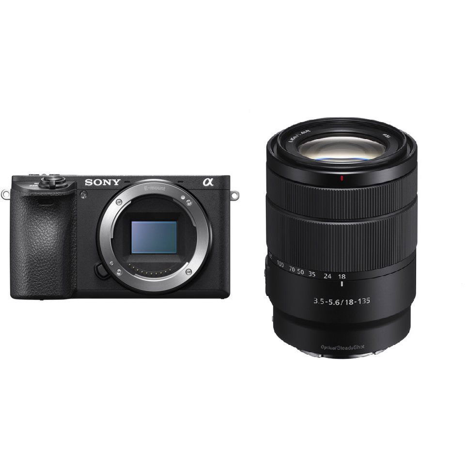 Sony Alpha A6400, fekete + E 18-135mm f/3,5-5,6 II (ILCE6400AMB.CEC)