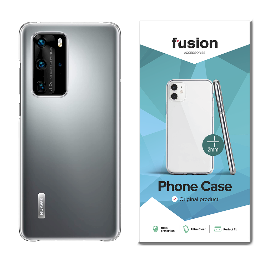 Fusion Ultra Clear Huawei P40 Pro Szilikon Tok - Átlátszó (FUS-OS-P40P-2MM)