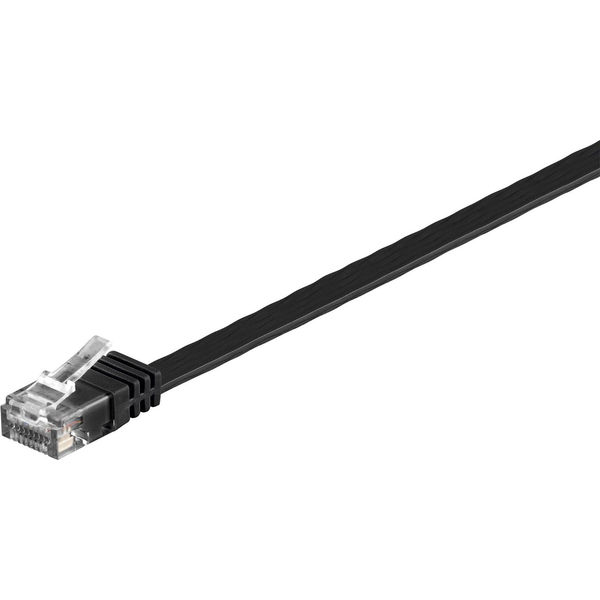 Microconnect V-UTP6015S-FLAT cavo di rete Nero 1,5 m Cat6 U/UTP (UTP) Piatto