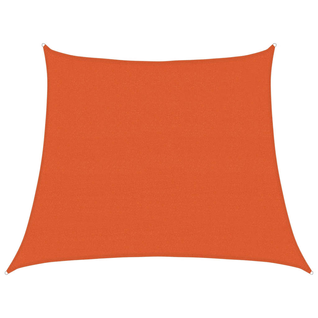 narancssárga trapéz alakú HDPE napvitorla 160 g/m² 3/4x3 m (311709)