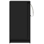 Dulap cu LED, negru, 42,5x34x85 cm, lemn prelucrat