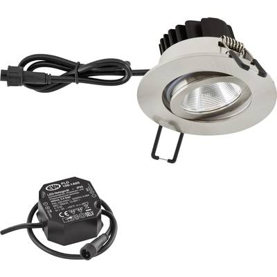 EVN PC650N613D2W EVN Lichttechnik LED-es beépíthető lámpa LED Fixen beépített LED-es 6 W Nemesacél (PC650N613D2W)