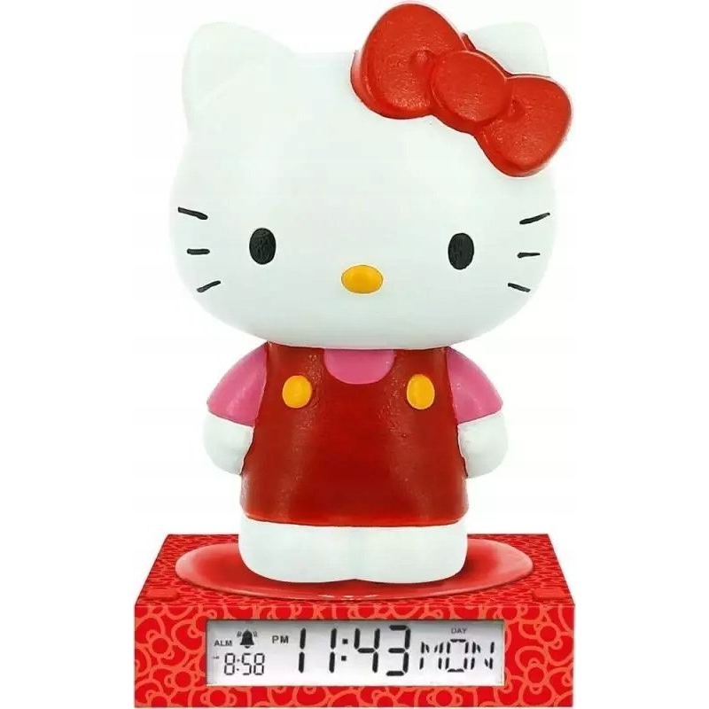 KiDS Licensing HK50198 Digitális ébresztőóra és éjjeli lámpa Hello Kitty 25cm (HK50198)