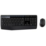 Logitech Wireless Combo MK345 tastatur Mus inkluderet Universel USB Fransk Sort