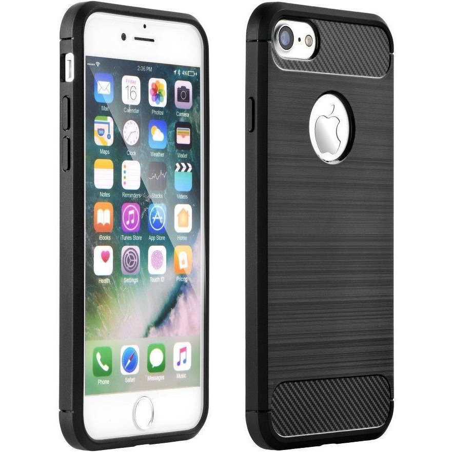 Forcell FC IPXR BK Carbon Apple iPhone XR Hátlap Tok - Fekete (FC IPXR BK)