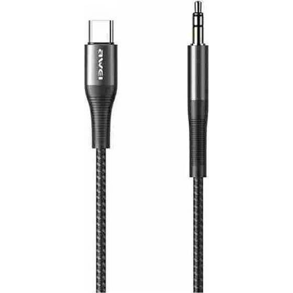 AWEI Adaptér CL-116T USB-C/Jack 3.5 čierny/black