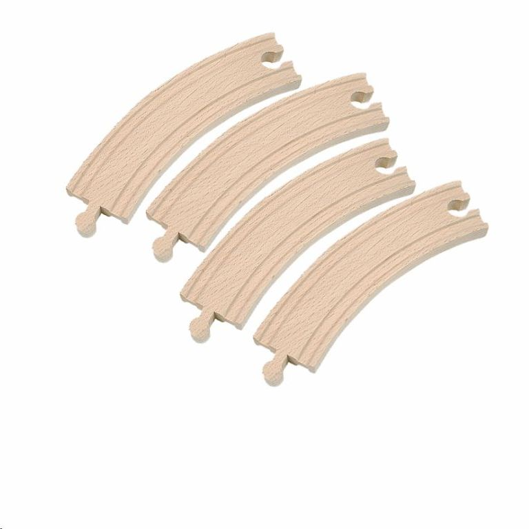 Woodyland Fa hosszú íves vasúti sín 4db (90560) (90560)