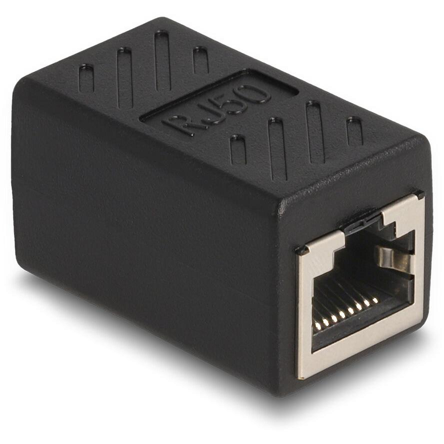 Delock RJ50 Cat5E FTP -> RJ50 Cat5E FTP F/F adapter fekete (87991)