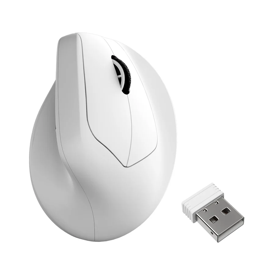 Keychron M5 Vertikális Ergonomikus Egér Fehér - 8K Polling (M5-A24 WHITE)