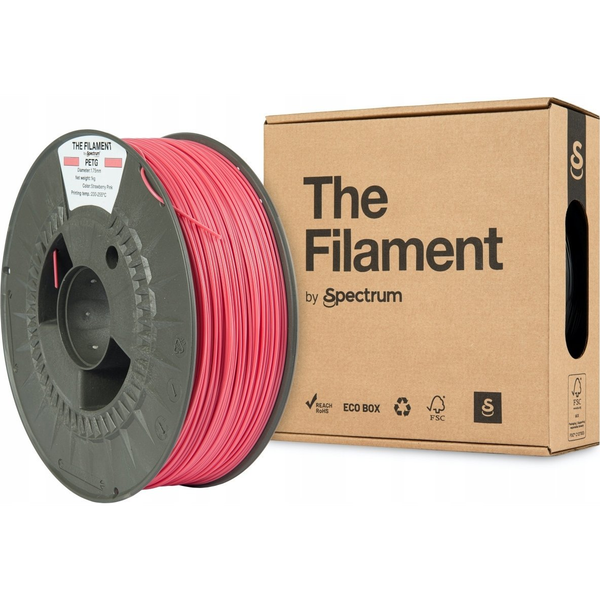 The Filament 3D filament, PETG, 1,75mm, 1000g, TF-24025, strawberry pink