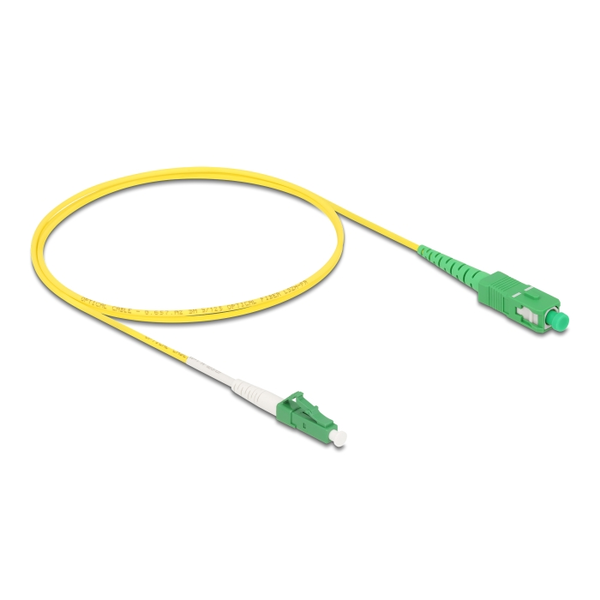 Delock Kábel, optikai szálas LC-APC > SC-APC Simplex egyszeres OS2, 1 m (83235)