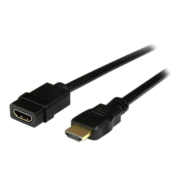 StarTech.com HDEXT2M HDMI-kabel 2 m HDMI Type A (Standard) Sort