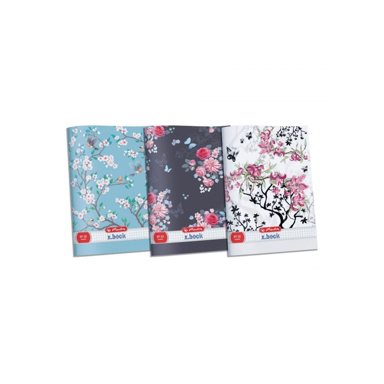 Herlitz x.book: Ladylike 32 lapos A4 négyzetrácsos füzet - Többféle (9089277)