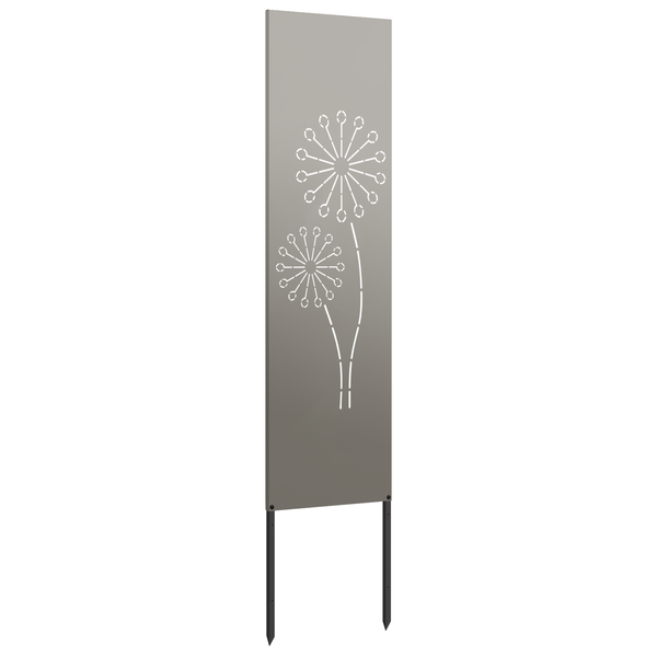 Kerti dekoratív panel Rozsdás 32 x 140 cm Viharvert acél