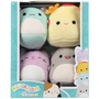 Комплект от 4 Squishy Micromallows Squishmallows, 6 см, многоцветни