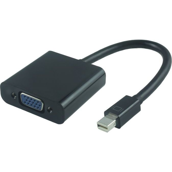 Microconnect MDPVGA2B cavo e adattatore video 0,15 m Mini DisplayPort VGA (D-Sub) Nero