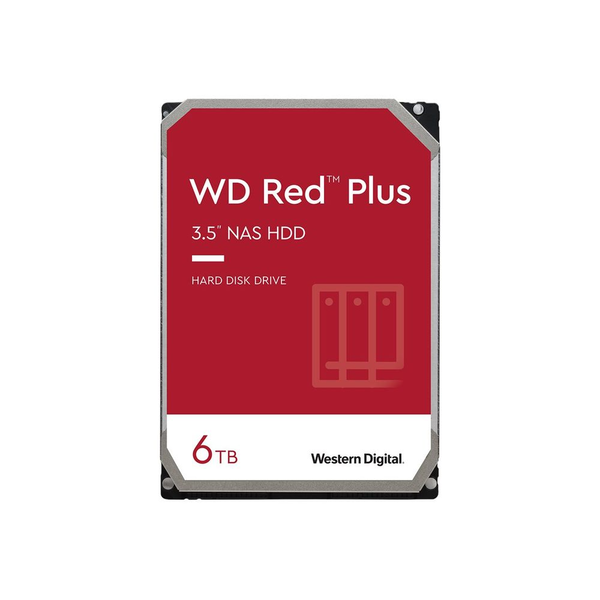 Хард диск HDD WD Red Plus 6TB, NAS, 5400rpm, 256MB cache, SATA-III, 3.5"