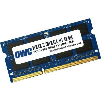OWC DDR3 4GB 1333MHz SO-DIMM Notebook Memória CL9 (OWC1333DDR3S4GB)