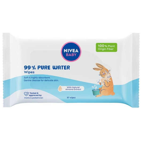NIVEA Baby 99% Pure Water Wipes 57 db