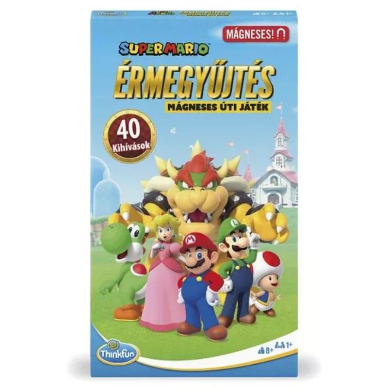 Thinkfun Super Mario - Érmegyűjtés mágneses úti társasjáték (9290)