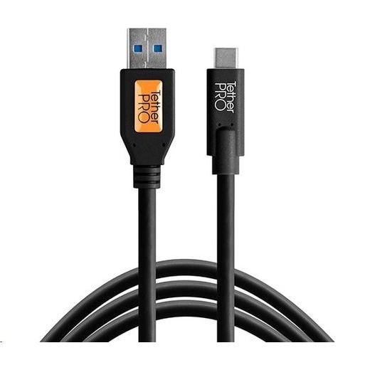 Tether Tools TetherPro USB 3.0 -> USB-C 4.6m kábel fekete (CUC3215-BLK)