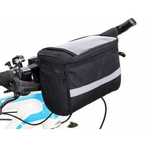 NovaBIK3 kerékpártáska kormányra okostelefon tokkal fekete (AN68479) (AN68479)