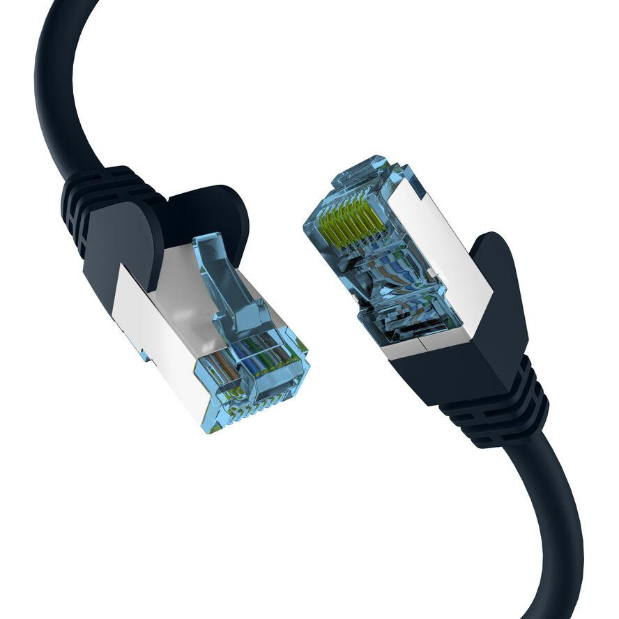 EFB RJ45 PATCHKABEL mit CAT7 ROHKABEL SCHWARZ 1,5m (EC020200151)